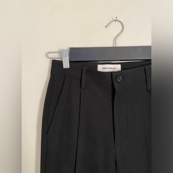 Simple project black straight leg trouser - Picture 8 of 9